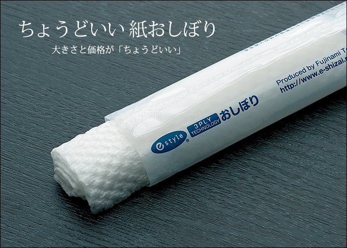 e-style 3PLY TECHNOLOGYおしぼり